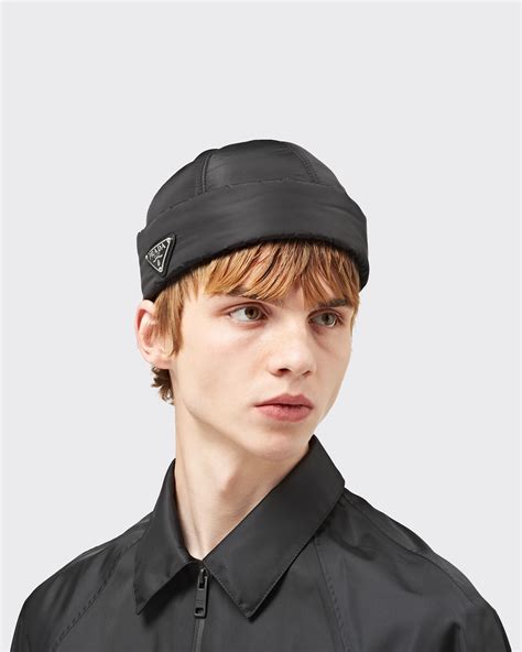 prada re nylon beanie|Prada hats.